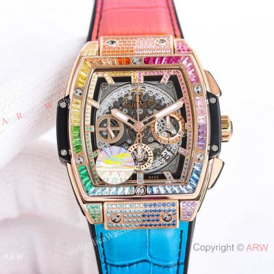 AAA Swiss Replica Hublot Spirit of Big Bang Titanium Rainbow 42 mm Watch HUB4700 Auto